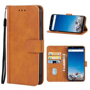 Leather Phone Case For Vernee X(Brown)