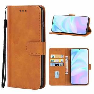 Leather Phone Case For ZTE Axon A31 Ultra 5G(Brown)