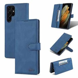 For Samsung Galaxy S22 Ultra AZNS Dream II Skin Feel PU+TPU Horizontal Flip PU Phone Case(Blue)