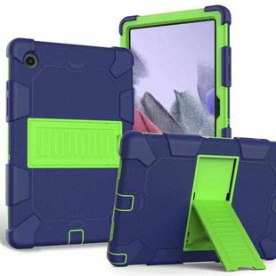 For Samsung Galaxy Tab A8 10.5 2021 Two-Color Robot Silicone + PC Tablet Case(Navy Blue + Yellow Green)