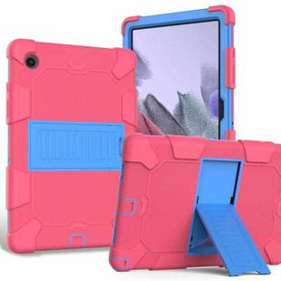 For Samsung Galaxy Tab A8 10.5 2021 Two-Color Robot Silicone + PC Tablet Case(Rose Red + Blue)