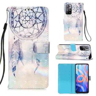 For Xiaomi Redmi Note 11 3D Painting Flip Leather Case with Holder(Fantasy Wind Chimes)