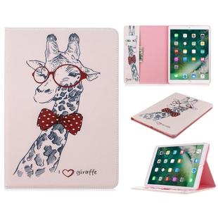 For iPad 10.2 Colored Drawing Pattern Horizontal Flip PU Leather Case with Holder & Card Slots & Wallet(Deer)