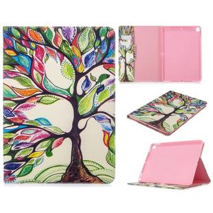 For iPad 10.5 inch Colored Drawing Pattern Horizontal Flip PU Leather Case with Holder & Card Slots & Wallet(Life Tree)
