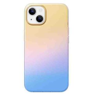 For iPhone 13 ROCK Aurora TPU + PET Protective Phone Case(Aurora Blue)