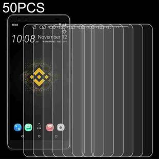 50 PCS 0.26mm 9H 2.5D Tempered Glass Film For HTC EXODUS 1 - Binance Edition