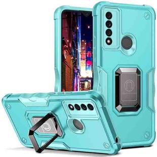 For TCL 20 XE Ring Holder Non-slip Armor Phone Case(Mint Green)