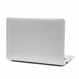 Laptop Plastic Honeycomb Protective Case For MacBook Air 13.3 inch A1932 / A2179 / A2337(Transparent)