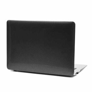 Laptop Plastic Honeycomb Protective Case For MacBook Air 13.3 inch A1932 / A2179 / A2337(Black)