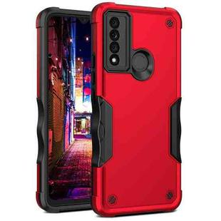 For TCL 20 XE Non-slip Armor Phone Case(Red)