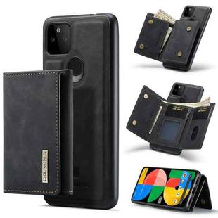 For Google Pixel 5a 5G DG.MING M1 Series 3-Fold Multi Card Wallet + Magnetic Back Cover Case(Black)