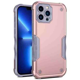 For iPhone 13 Pro Non-slip Armor Phone Case (Rose Gold)