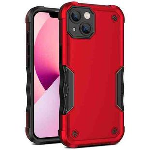 For iPhone 13 Non-slip Armor Phone Case(Red)