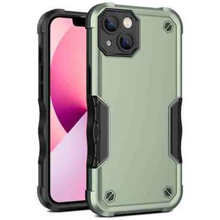 For iPhone 13 mini Non-slip Armor Phone Case (Green)