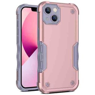 For iPhone 13 mini Non-slip Armor Phone Case (Rose Gold)