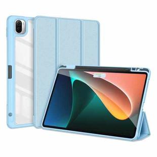 For Xiaomi Pad 5 / 5 Pro DUX DUCIS TOBY Series Antiskid Leather Tablet Case with Sleep / Wake-up Function(Blue)