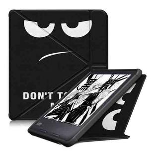 For KOBO Libra2 2021 Multi-folding Leather Tablet Case(Big Eye)