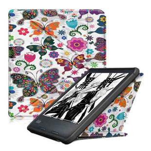 For KOBO Sage 2021 Multi-folding Leather Tablet Case(Butterflies)