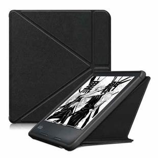 For KOBO Sage 2021 Multi-folding Leather Tablet Case(Black)