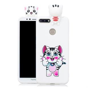 For Huawei Honor 7A Shockproof Cartoon TPU Protective Case(Cat)