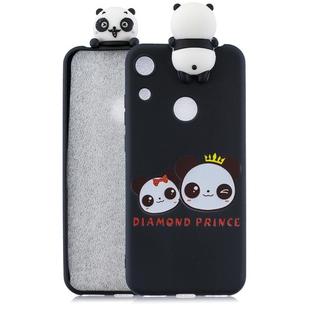 For Huawei Honor 8A Shockproof Cartoon TPU Protective Case(Two Pandas)