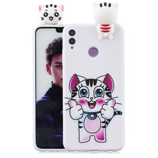 For Huawei Honor 8X Shockproof Cartoon TPU Protective Case(Cat)