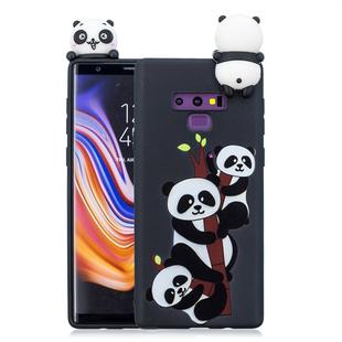 For Galaxy Note 9 Shockproof Cartoon TPU Protective Case(Three Pandas)