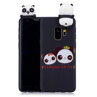 For Galaxy S9 Shockproof Cartoon TPU Protective Case(Two Pandas)