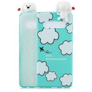 For Galaxy S10 Shockproof Cartoon TPU Protective Case(Clouds)