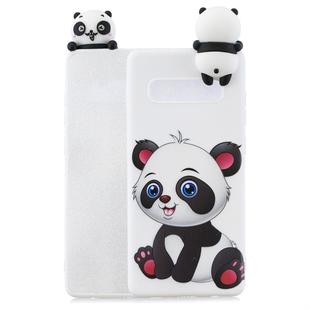For Galaxy S10 Shockproof Cartoon TPU Protective Case(Panda)
