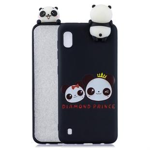 For Galaxy A10 Shockproof Cartoon TPU Protective Case(Two Pandas)