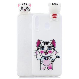 For Galaxy A40 Shockproof Cartoon TPU Protective Case(Cat)
