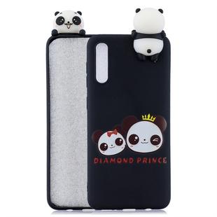 For Galaxy A50 Shockproof Cartoon TPU Protective Case(Two Pandas)