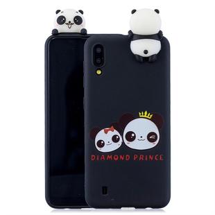 For Galaxy M10 Shockproof Cartoon TPU Protective Case(Two Pandas)