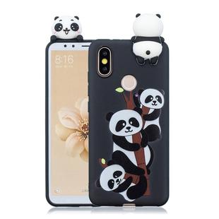 For Xiaomi Mi 6X / A2 Shockproof Cartoon TPU Protective Case(Three Pandas)