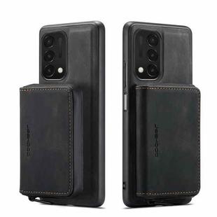 For OnePlus Nord N200 5G JEEHOOD Magnetic Zipper Horizontal Flip Phone Leather Case(Black)