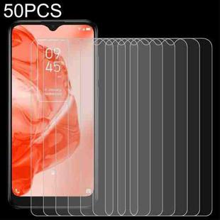 50 PCS 0.26mm 9H 2.5D Tempered Glass Film For TCL 205