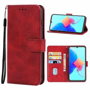 Leather Phone Case For Tecno Spark 8P(Red)