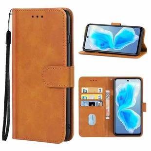 Leather Phone Case For Tecno Camon 18 / 18P(Brown)