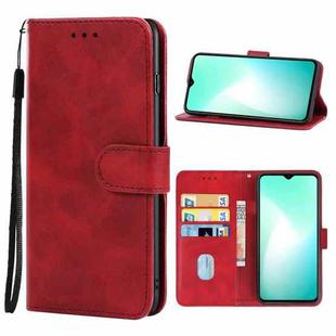 Leather Phone Case For Infinix Hot 11 Play(Red)