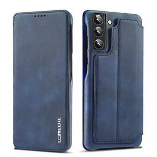 For Samsung Galaxy S22+ 5G LC.IMEEKE Hon Ancient Series Horizontal Flip Leather Phone Case(Blue)