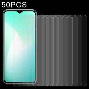 50 PCS 0.26mm 9H 2.5D Tempered Glass Film For Infinix Hot 11 Play