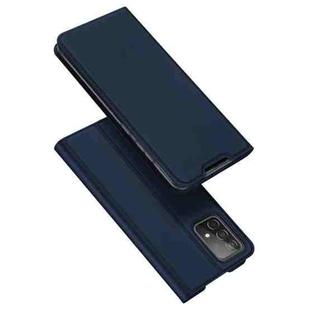 For Samsung Galaxy A73 5G DUX DUCIS Skin Pro Series PU + TPU Leather Phone Case(Blue)