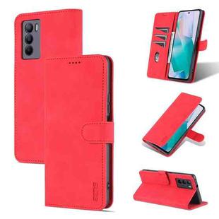 For vivo T1 5G AZNS Skin Feel Calf Texture Horizontal Flip Leather Phone Case(Red)