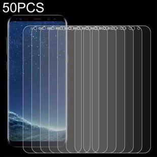 50 PCS 0.26mm 9H 2.5D Tempered Glass Film For Samsung Galaxy S8+ / G955A