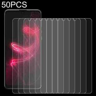 50 PCS 0.26mm 9H 2.5D Tempered Glass Film For Sharp Aquos Zero 5G