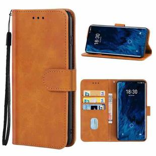 Leather Phone Case For Meizu 18s Pro(Brown)