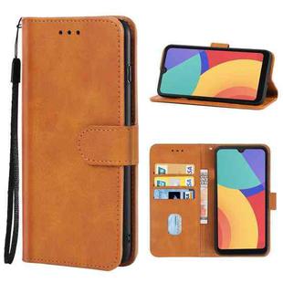 For Alcatel 1L Pro 2021 Leather Phone Case(Brown)