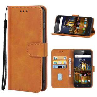 For CUBOT Max 3 Leather Phone Case(Brown)