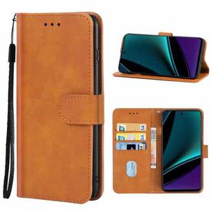 For Infinix Note 11 Pro Leather Phone Case(Brown)